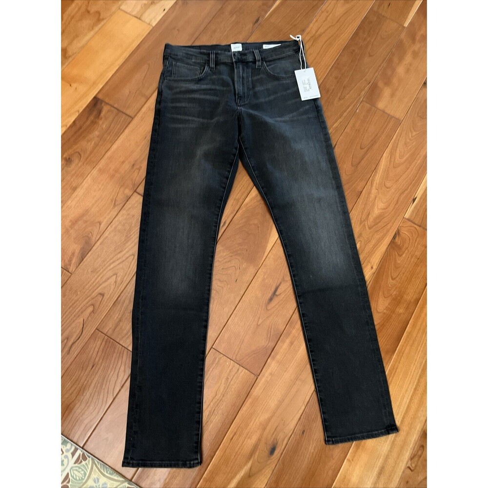 Edwin Maddox Slim Straight Leg Jeans Black Cotton Size 30x34 NWT. (CD)